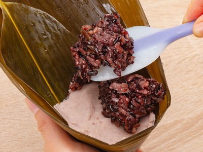 食譜-芋泥桂圓紫米粽