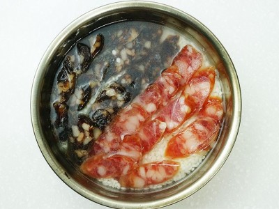 食譜-港式臘味飯+苦瓜釀肉(一鍋二菜)