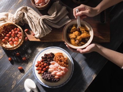 食譜-【一鍋兩菜】八寶米糕&黑糖地瓜桂圓湯