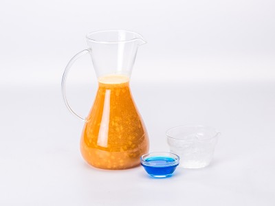 食譜-豔陽藍天（水蜜桃氣泡飲）