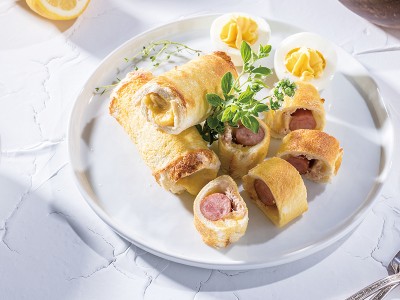 食譜-德式香腸起司捲