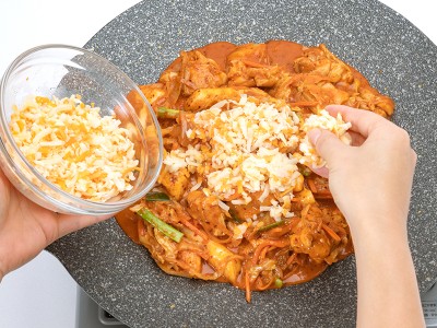 食譜-起司辣炒雞 