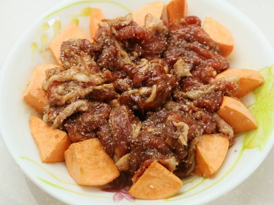 食譜-芋頭排骨粥+粉蒸肉(一鍋兩菜)